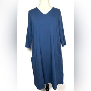 Eileen Fisher Knit V-Neck Dress Size XS
